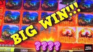 MASSIVE WIN! Samurai Dynasty Gets the Full Screen Treatment for one Huge Win! Slot Machine Bonus