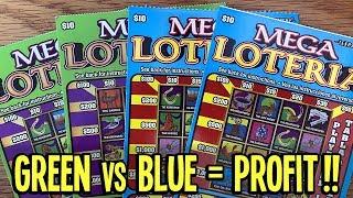 PROFIT ZONE!!  OLD vs NEW Mega Loteria  TEXAS LOTTERY Scratch Off Tickets