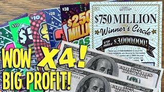 WOW X4! What a Difference a Day Makes!  $140 TEXAS LOTTERY Scratch Offs
