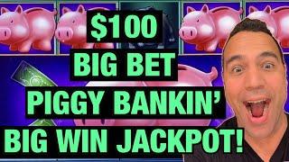 $100 Piggy Bankin’ JACKPOT HANDPAY!!   | $27 Max Bet Quick Hit  | Double Top Dollar $$$!!