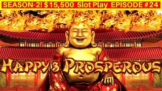 Dragon Link Happy and Prosperous Slot Machine Live Play | Season 2 EPISODE #24