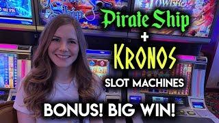 FINALLY A BIG WIN BONUS ON PIRATE SHIP! Slot Machine