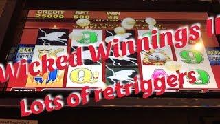 Wicked Winnings II - lots of retriggers but where’s the cash ?