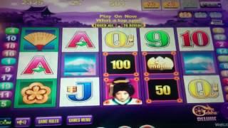 Geisha Deluxe Legends Slot Machine Bonus (3 clips)