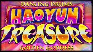 NEW HaoYun Treasure  HIGH LIMIT Golden Goddess & Dancing Drums  The Slot Cats