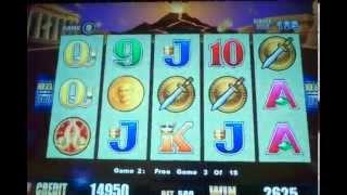 F THis bonus friday Aristocrat Wonder 4 $5 bet 15 free games slot machine