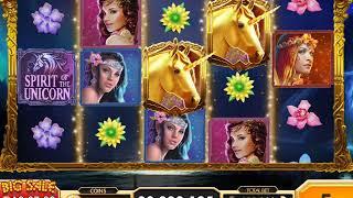 SPIRIT OF THE UNICORN Video Slot Game with a FREE SPIN BONUS
