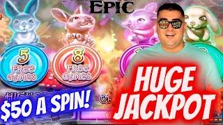 HUGE HANDPAY JACKPOT On High Limit Slot Machine - $50 A Spin | Las Vegas Casino JACKPOT | EP-11
