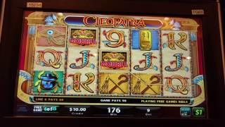big win high limit $9 bet Cleopatra free spins bonus slot machine