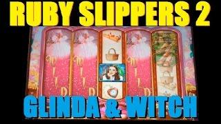 • GLINDA & WITCH SLOT WINS! Ruby Slipper 2 Slot Machine Bonus Wins ~ WMS (DProxima) •