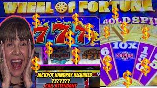 EPIC JACKPOT HANDPAY! 10X 5X & 3X GOLD SPINS
