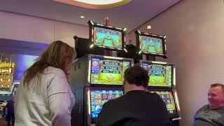 Norwegian Joy Casino and Slot Machine Tour - its one of the biggest casinos at sea.