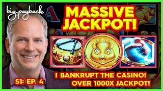 OVER 1000X MASSIVE JACKPOT! I Bankrupt the Casino?! S1: Ep. 4 | JACK Thistledown Racino