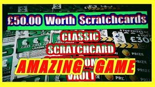AMAZING SCRATCHCARD GAME...WINNERS...5X CASH...MONEY SPINNER..LUCKY LINES..CLASSIC GAME