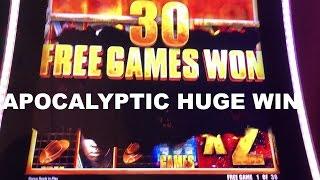The Walking Dead 2 Apocalyptic HUGE WIN on Jackpot Bonus round Live Play Slot Machine Las Vegas