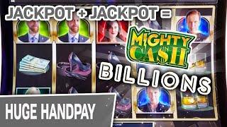 JACKPOT + JACKPOT = Mighty Cash: BILLIONS  AMAZING Buffalo Gold Slot Machine Action