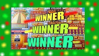 MEGA.. SCRATCHCARD GAME..TRIPLE JACKPOT"SPIN £100"50X.Etc