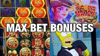 ULTIMATE FIRE LINK $`0 BET ! SIMPSONS & A COIN'S MATEY MAX BET!