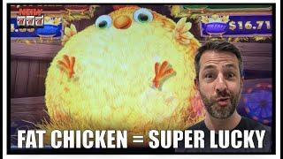 I KNEW THIS FAT CHICKEN WAS LUCKY! Big Win on Cluck Cluck Cash Slot Machine!