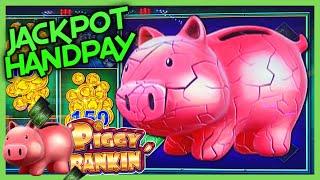 HIGH LIMIT Lock It Link Piggy Bankin' HANDPAY JACKPOT $50 Bonus Rounds Slot Machine EPIC COMEBACK