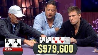 This Will Make You Cry. POCKET ACES In A $979,600 Pot