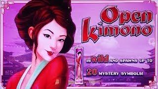 Open Kimono Slot Bonus - Big Win!  First Look at NEW WMS Slot!