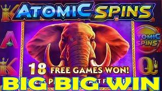 BIG BIG WIN ! WHAT A LUCKY ELEPHANT !! YOU MUST WATCH IT !!! ATOMIC SPINS (SAFARI BEAST MODE) Slot