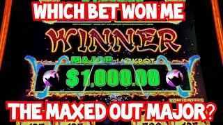 What Bet Won the Maxed Out Major Jackpot?