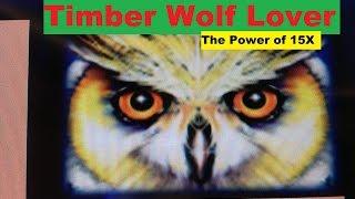 BIG WIN Timber Wolf Lover The power of 15 x ! Timber Wolf Slot machine $2.00 Bet