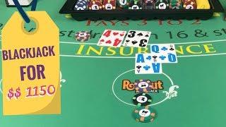 Blackjack for $1150 and 1 Million Views - NeverSplit10s