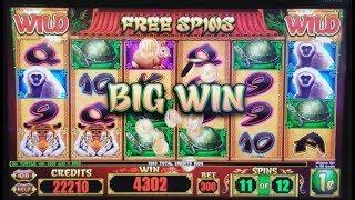 Great Tiger Slot Machine MAX BET Bonus Won, NICE WIN ! Live Slot Play