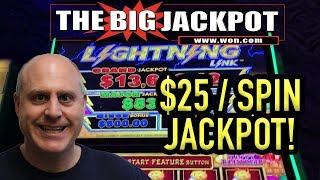 $25 / SPIN LIGHTNING LINK! JACKPOT on HAPPY LANTERN with The Big Jackpot | The Big Jackpot