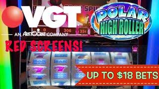 RED SCREEN AFTER RED SCREEN! HIGH LIMIT POLAR HIGH ROLLER!