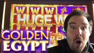 Golden Egypt live play max bet $6.00 with BIG WIN!!! Slot Machine