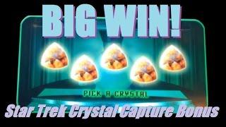 • BIG WIN! STAR TREK SLOT MACHINE BONUS! Crystal Capture Bonus Win! ~ DProxima