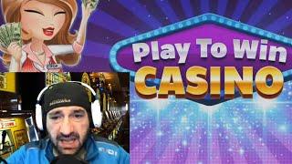 PLAY TO WIN CASINO Win Real Money In Cash Sweepstakes Game / App 2020 Review Gameplay Youtube Video