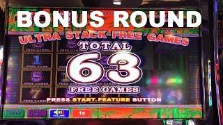 Ultra Stack Panda Live Play max bet with Bonus 63 free spins Nice Win Slot Machine