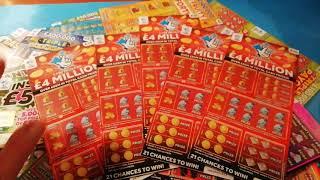 •£200•Scratchcards nearly•5XBig Daddy's•£4 Million cards•tons of £5 cards•WOW!.BIG ONE COMING•