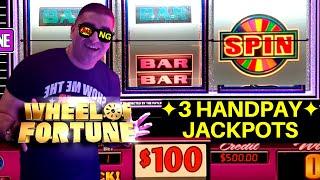 $100 A Spin Wheel Of Fortune !3 HANDPAY JACKPOTS On Slots | High Limit CLEOPATRA 2 Handpay Jackpot