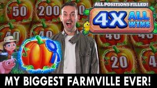 My BIGGEST Farmville Bonus EVER  4X ALL WINS at Rocky Gap