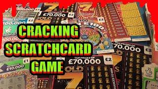 TERRIFIC SCRATCHCARD GAME "BINGO BONUS"CASH 7s..£25,000 mth..GOLD 7s..SPIN £100..