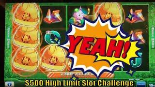 HIGH LIMIT SLOT CHALLENGE AFTER THE CASINO REOPEN$500 Slot PlayHUFF N' PUFF Slot (SG) San Manuel