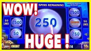 HUGE WINS on High Limit Magic Pearl Lightning Link - Over 100x Bonus !