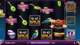 FREAKI TIKI 3 Video Slot Casino Game with a FREAKI TIKI 3 FREE SPIN BONUS