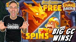 Free Spins + Big GC Wins!  Snake Arena  PlayChumba.com