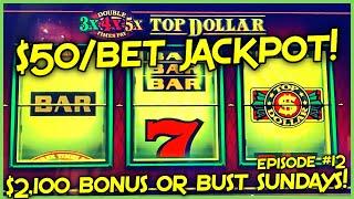 HIGH LIMIT TOP DOLLAR HANDPAY JACKPOT $50 MAX BET Bonus Rounds  Lightning Link Slot Machine Casino