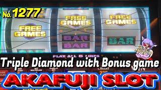 Bonus Games VOLCANIC 7s Slot, TRIPLE DIAMOND Slot machine @PALMS Casino Las Vegas 赤富士スロット ラスベガス ⑦