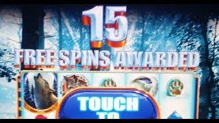 HOW to WIN $1,000 & Lose? $45 BET on WINTER WOLF High Limit Casino Slot Machine LAS VEGAS Videos