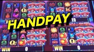 HANDPAY!  More More Chilli, Zeus Unleashed, Welcome to Bedrock Slots.