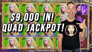 I played $9,000 & Landed a QUAD JACKPOT  Weekly Best!